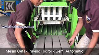 Mesin Cetak Paving Hidrolik Semi Otomatis