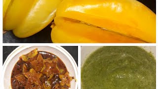 कमरख की खट्टी मीठी चटनी #trending#tastyreceipe#easyrecipe #simplerecipe#quickrecipe #chutney#kamrakh