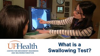 What happens during a swallow test?