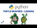 Python Turtle graphics Tutorial - LESSON 2 - heading / setheading