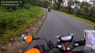 Apache RTR 200 BS4 \u0026 BS6 | Maidadi to Chikmagalur via Balehonnur | Balehonnur Ghats | Monsoon Ride