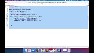 Get current url | Selenium Java