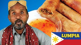 Tribal People Try Filipino Lumpia