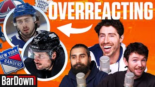 OVERREACTING TO EVERY NHL 1ST ROUND SERIES SO FAR | BarDown Podcast