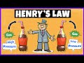 Henry's Law | Henry's Law Constant | Henry's Law Numericals