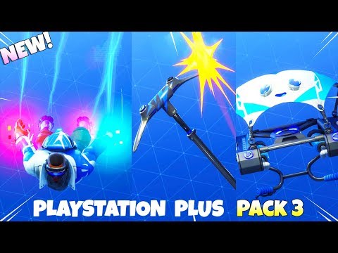 new exclusive playstation plus pack 3 items showcase fortnite battle royale drzba videostube - pack playstation 3 fortnite