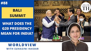 Bali Summit | What does the G20 presidency mean for India? | Worldview with Suhasini Haidar