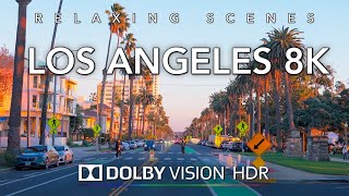 Driving Los Angeles in 8K HDR Dolby Vision - Downtown LA USC to Santa Monica Cal