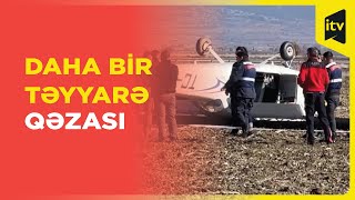 Türkiyədə təlim təyyarəsi qəzaya düşdü