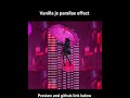 vanilla js parallax effect #js #javascript #parallax #animation