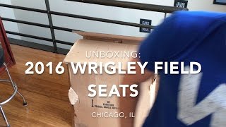 Unboxing 2016 Chicago Cubs World Series Wrigley Field Seats