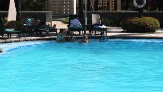 Marlon and Gracielle Swimming @ Sofitel