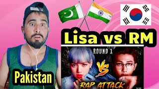Pakistani reacts to LISA vs RM Rapp Battle (Round 1)