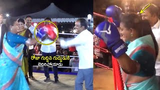 రోజా కిక్ బాక్సింగ్👌:Roja Kick Boxing Video | RK Roja Boxing Video | Minister Roja Boxing Video | WP