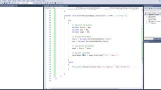 C# Chapter 3 Processing Data Part 9