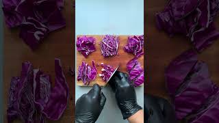 Red Cabbage Cutting-06-Vegetable Carving @foodife #foodart #vegetablecarving #vegetableart #cooking