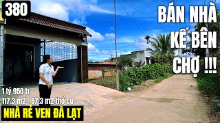 Bán nhà bước ba bước tới chợ Thăng Long | 117.3 m2 87.3 m2 thổ cư 1 tỷ 950 tr |Nhà ven Đà Lạt