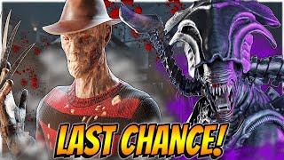 LAST CHANCE XENOMORPH \u0026 ENDGAME FREDDY! - Dead by Daylight