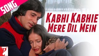 Kabhi Kabhie Mere Dil Mein (Male) | Kabhi Kabhie | Amitabh, Rakhee, Mukesh | Khayyam Hindi Old Song