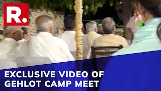 Rajasthan Congress Crisis: Video of Ashok Gehlot Camp Meet Accessed; MLAs Revolt Against Pilot
