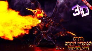 Sony Vegas Intro Template - 3D Demon Logo reveal