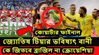 জ্যোতিষ  টিয়া পাখির  ভবিষ্যৎ বানী ,কে জিতবে ব্রাজিল না ক্রোয়েশিয়া ।