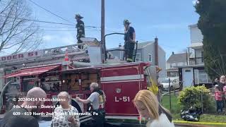 20240414 4th Alarm 2 rescued + 2 FF injured  609 - 619 North 2nd Street, Minersville, Pa