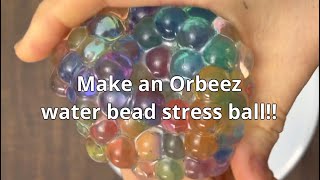 How to make an Orbeez water bead stress ball squishy with Nano tape 😜 DIY DNA ball! #fidgetfun