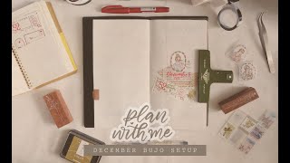 112 PLAN WITH ME; December bullet journal setup on my traveler's notebook standard