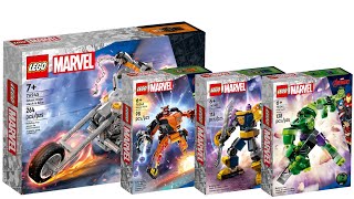 All LEGO Marvel Mech Armour sets 2023 Compilation/Collection Speed Build