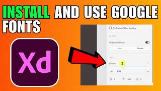 How To Install And Use Google Fonts In Adobe XD (2026) (Complete Guide)