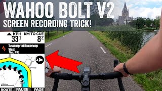 How To Screen Record Your Wahoo BOLT V2