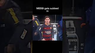 real madrid reaction on messi getting subbed in barcelona vs real madrid  #football