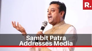 BJP Leader Sambit Patra Addresses Media, Slams Rahul Gandhi For Calling PM Modi A 'Liar'