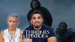 Game of Thrones Season 5 Episode 8 'Hardhome' Part 1 REACTION!!