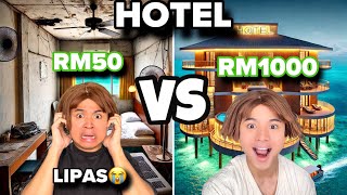 KAMI PERGI HOTEL MURAH😔 VS HOTEL MAHAL 🥳| ADA LIPAS WOII 😭