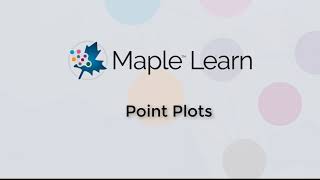 Maple Learn: Point Plots