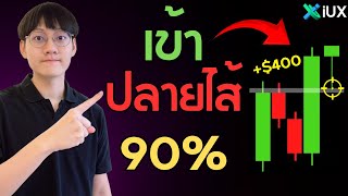 เทรดทองฟันกำไร ฿15,000 ด้วยเทคนิค S/R Flip!! (เทรด Forex กราฟเปล่า)