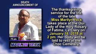 Marilyn Yeck short