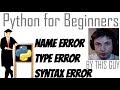 Python Tutorial #7 - Errors and What To Do When They Happen