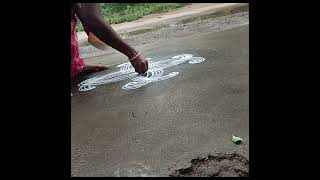 💐simple and easy rangoli kolam 💐 Tharika's nature 💐