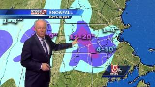 Snow fell on Massachusetts day after Mother's Day decades ago