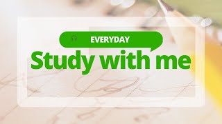 [Day3#1] Real-Time Study with me│  Fireplace Sound │ Let's study together  │ 3.5 hours