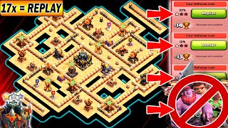 ONLY 1 STAR TH17 LEGEND BASE + REPLAY | TH17 NEW WAR BASE LINK - CLASH OF CLANS TH17 BASE LINK