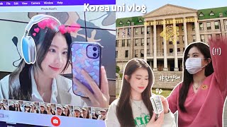 Korea uni vlog🇰🇷🎧 realistic + productive exam period🫠 | #StudyWithMe 📝