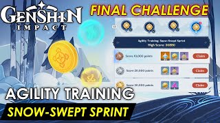 Genshin Impact -  How to Complete (Agility Training Snow-Swept Sprint) Event Guide
