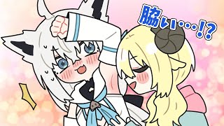 【手描き】フブキの脇のにおいを嗅ぎたいわため【ホロライブ/白上フブキ/角巻わため/切り抜き漫画】