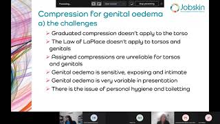 Jobskin Webinar - Custom Compression for Genital Oedema