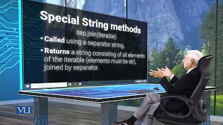 Special String Methods - sep.join | Programming Using Python | CS306_Topic046
