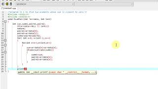 program in C to find two elements whose sum is closest to zero